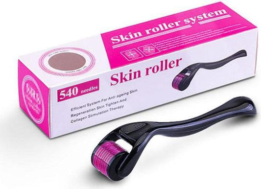 Zulf Derma Roller | 540 Titanium 0.5 mm Needles | Boosts Natural Hair Growth